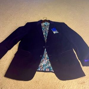 NEW, NEVER WORN- Deep purple, corduroy blazer.